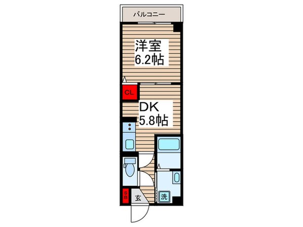 ルリアン北小岩Ⅲの物件間取画像